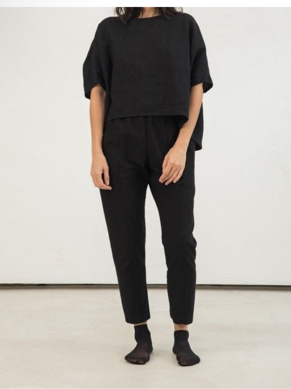 NWOT Elizabeth Suzann Black Clyde Work Pants2-R in black